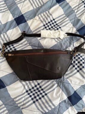 NWT Chiarugi Florence Italian Leather Belt Bag / Crossbody — Old Tuscany